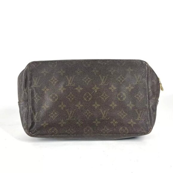 LOUIS VUITTON M47522 Monogram Trousse toilette 28 Makeup pouch Cosmetics Pouch - Picture 1 of 14